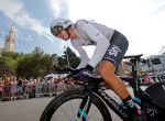 Cycling - The 104th Tour de France cycling race - The 22.5-km individual time trial Stage 20 from Marseille to Marseille, France - July 22, 2017 - Team Sky rider Mikel Landa of Spain in action with the Notre Dame de la Garde basilica in the background. REUTERS/Jean-Paul Pelissier