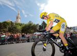 Cycling - The 104th Tour de France cycling race - The 22.5-km individual time trial Stage 20 from Marseille to Marseille, France - July 22, 2017 - Team Sky rider and yellow jersey Chris Froome of Britain in action with the Notre Dame de la Garde basilica in the background. REUTERS/Jean-Paul Pelissier TPX IMAGES OF THE DAY