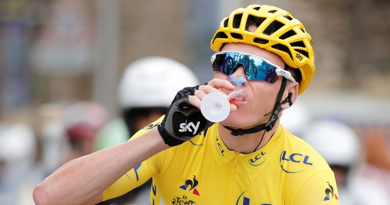 Chris Froome celebra su victoria en el Tour Chris Froome celebra su victoria en el Tour