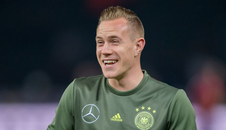 Ter Stegen durante un partido de Alemania Ter Stegen durante un partido de Alemania