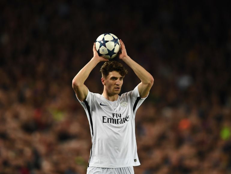 Meunier durante un partido contra el Barça en el Camp Nou. Meunier durante un partido contra el Barça en el Camp Nou.