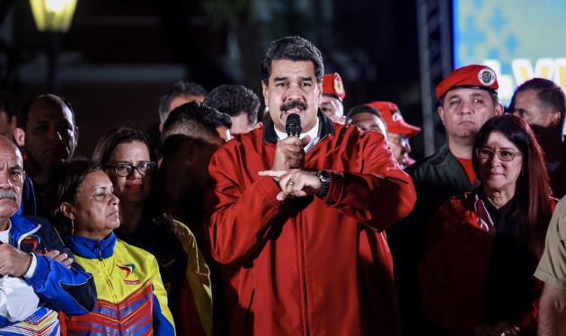 El presidente de Venezuela, Nicolás Maduro, celebra los resultados electorales El presidente de Venezuela, Nicolás Maduro, celebra los resultados electorales