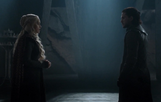 Daenerys y Jon en el 7x03 de 'Juego de tronos' Daenerys y Jon en el 7x03 de 'Juego de tronos'
