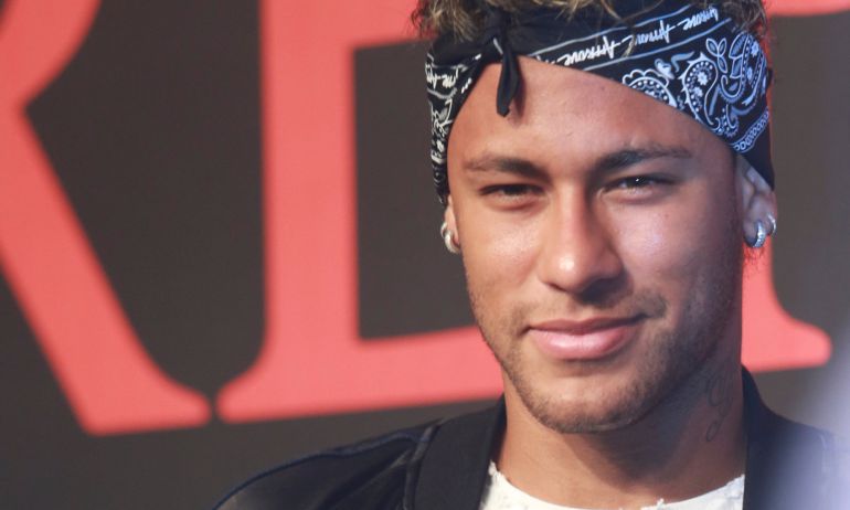 Barcelona soccer player Neymar attends a fashion event in Shanghai, China Barcelona soccer player Neymar attends a fashion event in Shanghai, China