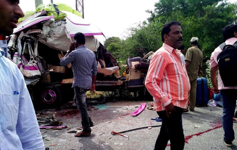 Imagen del accidente. Imagen del accidente.