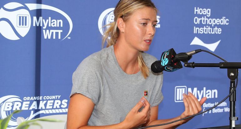 Maria Sharapova, en un acto durante este verano en California Maria Sharapova, en un acto durante este verano en California
