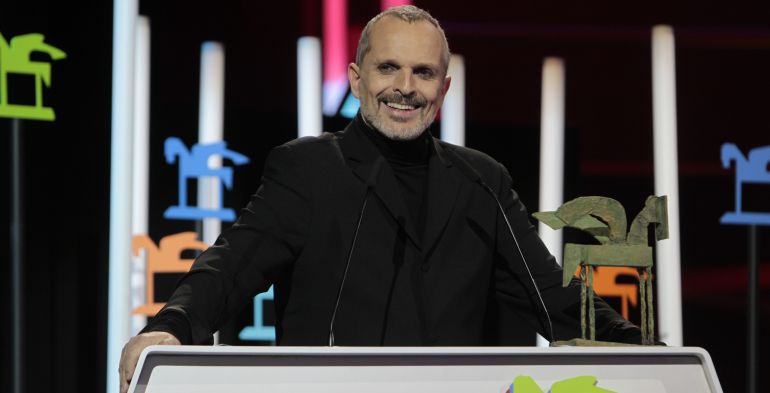 Miguel Bosé, en la gala de los Ondas 2016. Miguel Bosé, en la gala de los Ondas 2016.