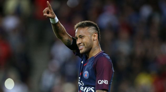 Neymar celebra un gol con el PSG Neymar celebra un gol con el PSG