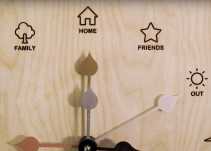 Crean un reloj que muestra dónde se encuentra cada miembro de la familia