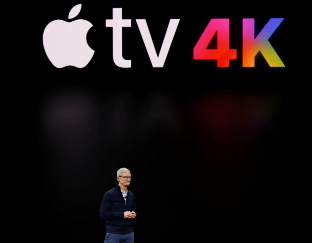 Tim Cook, CEO de Apple, habla sobre el Apple TV 4 durante la presentación del 12 de septiembre. Tim Cook, CEO de Apple, habla sobre el Apple TV 4 durante la presentación del 12 de septiembre.