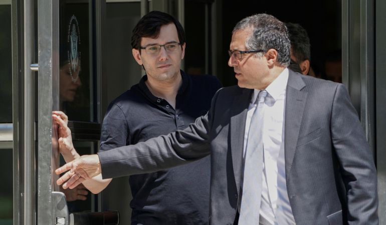 Martin Shkreli sale de District Court en Brooklyn Nueva York City (EEUU) tras haber sido condenado por fraude el pasado mes de agosto. Martin Shkreli sale de District Court en Brooklyn Nueva York City (EEUU) tras haber sido condenado por fraude el pasado mes de agosto.