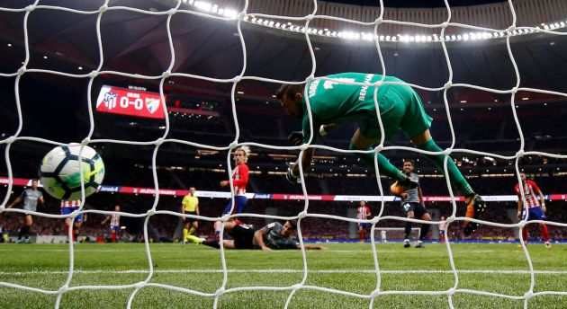 Griezmann anota el primer gol en el Wanda Metropolitano. Griezmann anota el primer gol en el Wanda Metropolitano.