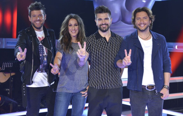 Pablo López, Malú, Juanes y Manuel Carrasco, coaches de 'La Voz 5' Pablo López, Malú, Juanes y Manuel Carrasco, coaches de 'La Voz 5'