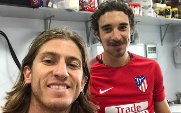 Vrsaljko con Filipe Luis en una imagen compartida por el brasileño Vrsaljko con Filipe Luis en una imagen compartida por el brasileño
