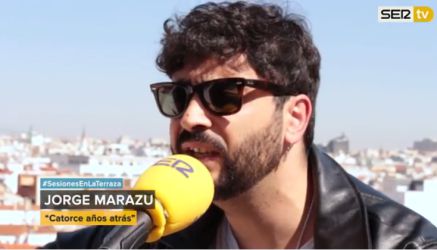 Jorge Marazu en la terraza de la Cadena SER