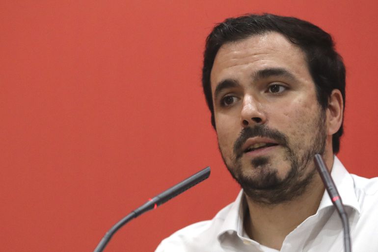 El coordinador federal de Izquierda Unida, Alberto Garzón El coordinador federal de Izquierda Unida, Alberto Garzón