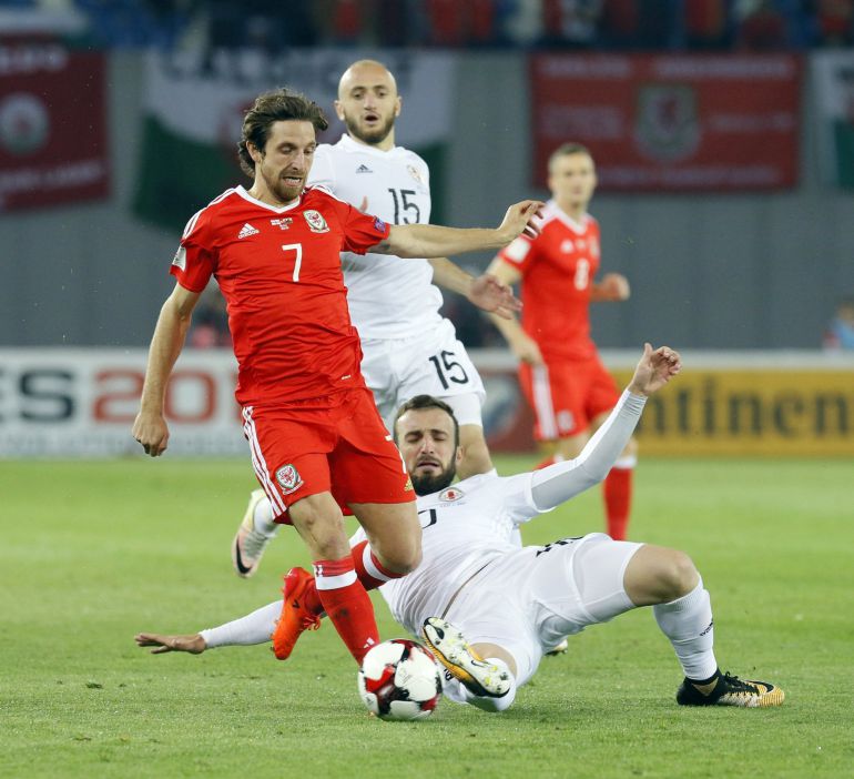 Momento del partido entre Georgia y Gales Momento del partido entre Georgia y Gales