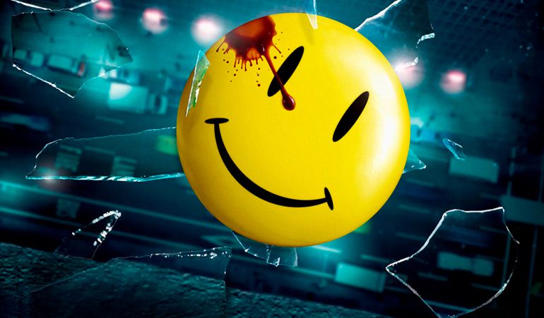 La famosa Smiley Face de los comics de Watchmen. La famosa Smiley Face de los comics de Watchmen.