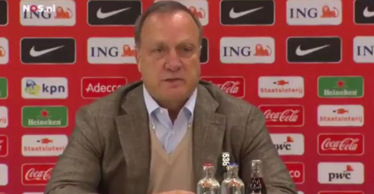 Dick Advocaat, durante una rueda de prensa Dick Advocaat, durante una rueda de prensa