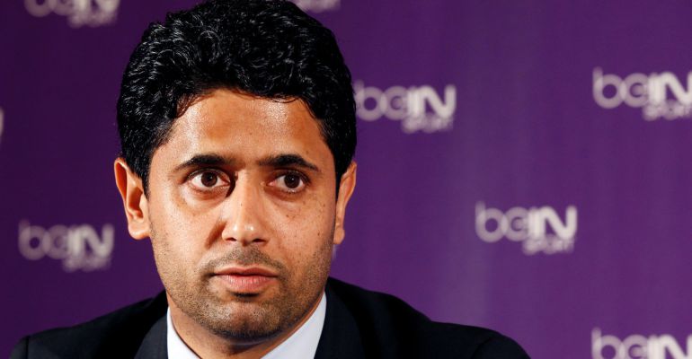 Nasser Al-Khelaïfi, durante un acto oficial Nasser Al-Khelaïfi, durante un acto oficial