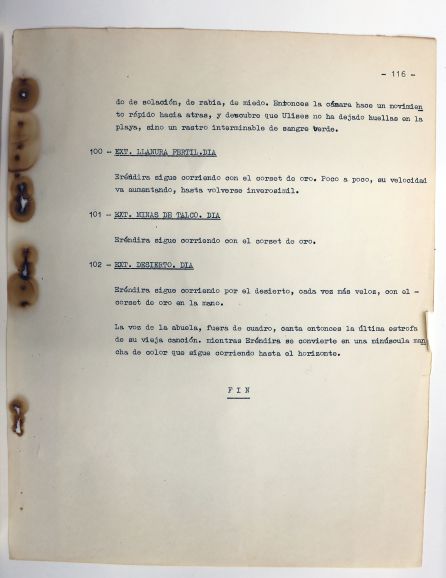 Donación Tusquets-BNE. Gabriel García Márquez. 'La increíble y triste historia de la cándida Eréndira y de su abuela desalmada'. Guion de la película Donación Tusquets-BNE. Gabriel García Márquez. 'La increíble y triste historia de la cándida Eréndira y de su abuela desalmada'. Guion de la película