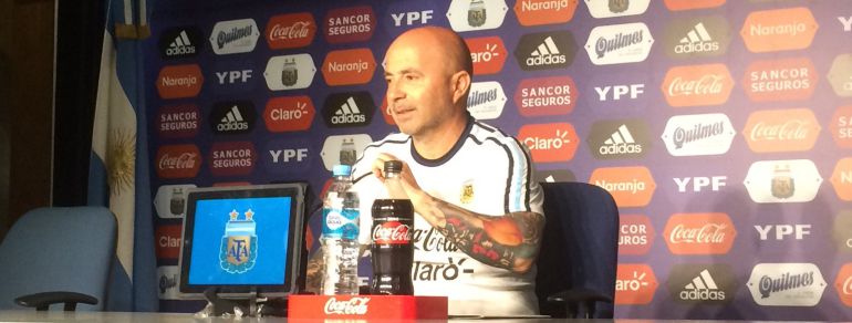 Jorge Sampaoli, en la rueda de prensa Jorge Sampaoli, en la rueda de prensa