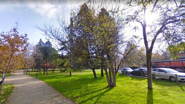 Zona del parque Emperatriz María de Austria donde ocurrieron los hechos. Zona del parque Emperatriz María de Austria donde ocurrieron los hechos.
