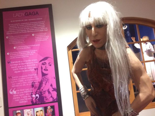 La figura de cera de Lady Gaga. La figura de cera de Lady Gaga.