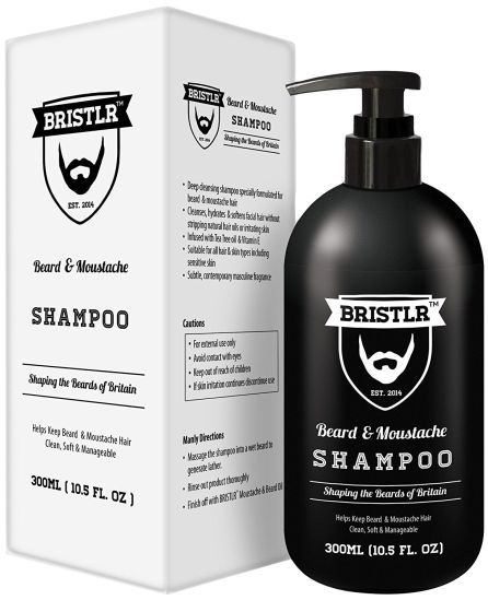 El champú de 300 ml para cuidar tu bigote a diario. El champú de 300 ml para cuidar tu bigote a diario.