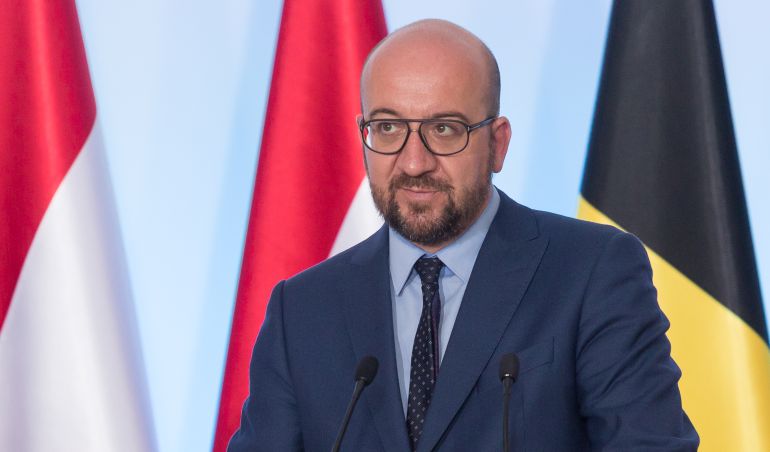 El primer ministro belga, Charles Michel El primer ministro belga, Charles Michel