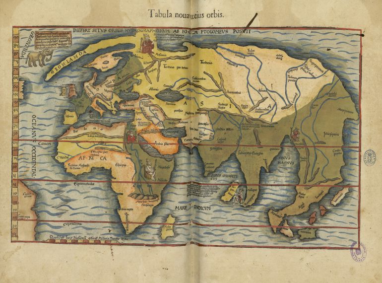 Claudio Ptolomeo, edición de Miguel Servet, BNE, 1541 Claudio Ptolomeo, edición de Miguel Servet, BNE, 1541