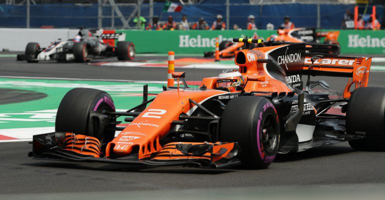 Stoffel Vandoorme durante el GP de México Stoffel Vandoorme durante el GP de México