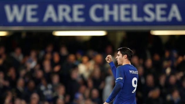 Morata celebra su gol Morata celebra su gol