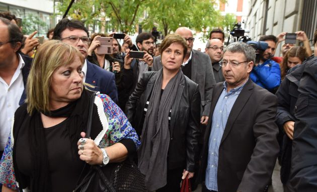 Ramona Barrufet y Anna Simó a su llegada a la sede del Supremo el jueves pasado Ramona Barrufet y Anna Simó a su llegada a la sede del Supremo el jueves pasado