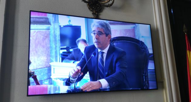 Francesc Homs en su declaración como imputado en el Supremo Francesc Homs en su declaración como imputado en el Supremo