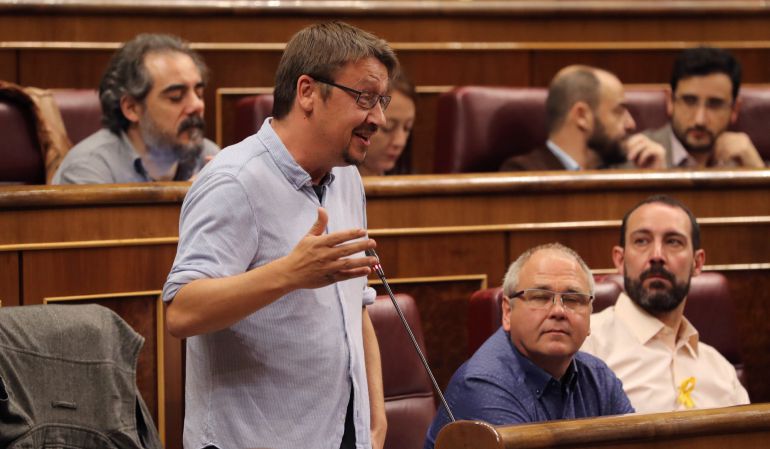 El portavoz de En Comù Podem, Xavier Doménech. El portavoz de En Comù Podem, Xavier Doménech.