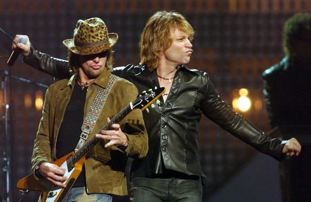 Bon Jovi durante la gala de los EMAs de 2002 en Barcelona. Bon Jovi durante la gala de los EMAs de 2002 en Barcelona.