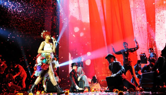 Rihanna en los EMAs de 2010, en Madrid. Rihanna en los EMAs de 2010, en Madrid.