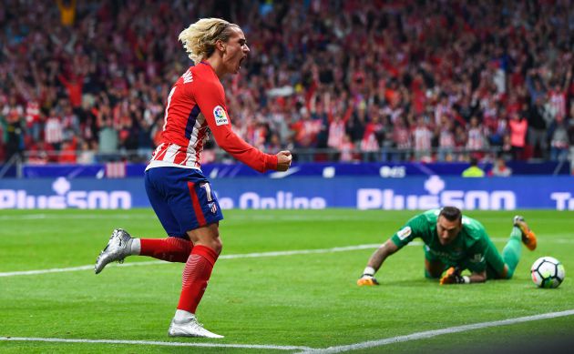 Griezmann fue el autor del primer tanto de la historia del Wanda Metropolitano en el partido entre el Atlético y el Málaga. Griezmann fue el autor del primer tanto de la historia del Wanda Metropolitano en el partido entre el Atlético y el Málaga.