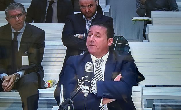 Caro Vinagre durante su declaración como acusado Caro Vinagre durante su declaración como acusado