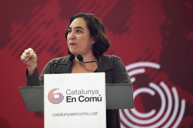 La alcaldesa de Barcelona, Ada Colau, durante la asamblea de Catalunya en Comú La alcaldesa de Barcelona, Ada Colau, durante la asamblea de Catalunya en Comú