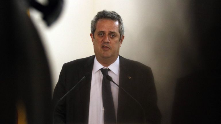 El exconseller de Interior, Joaquim Forn, en una rueda de prensa El exconseller de Interior, Joaquim Forn, en una rueda de prensa