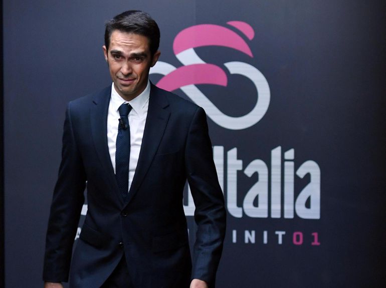 Contador, en la presentación del Giro de Italia 2018 Contador, en la presentación del Giro de Italia 2018