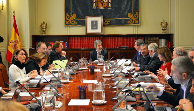 El pleno del Poder Judicial reunido este jueves El pleno del Poder Judicial reunido este jueves