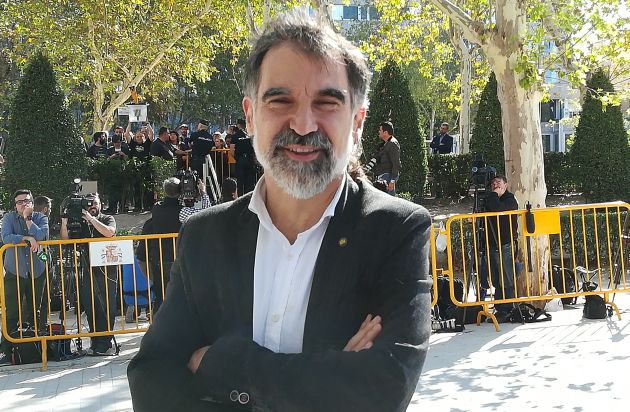 Jordi Cuixart en su primera comparecencia en la Audiencia Nacional Jordi Cuixart en su primera comparecencia en la Audiencia Nacional