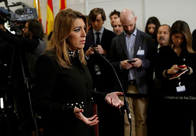 La presidenta de la Junta de Andalucía, Susana Díaz, durante la recepción en el Congreso de los Diputados La presidenta de la Junta de Andalucía, Susana Díaz, durante la recepción en el Congreso de los Diputados