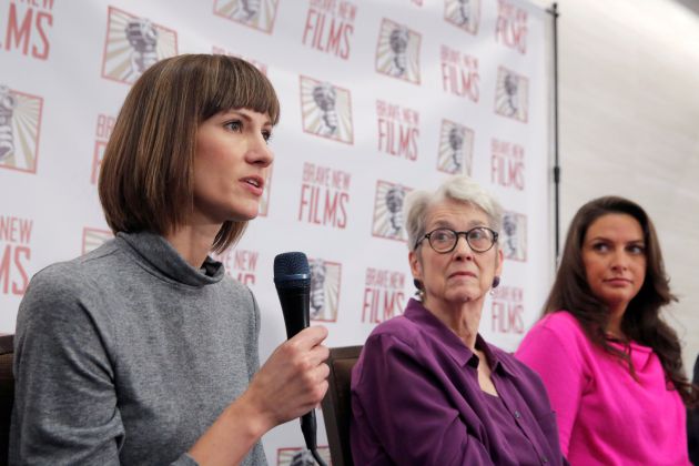 De izquierda a derecha: Rachel Crooks, Jessica Leeds y Samantha Holvey De izquierda a derecha: Rachel Crooks, Jessica Leeds y Samantha Holvey