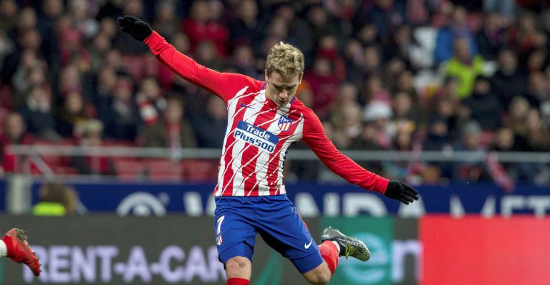 Antoine Griezmann, durante el partido ante el Alavés en el Wanda Metropolitano Antoine Griezmann, durante el partido ante el Alavés en el Wanda Metropolitano