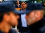 FILE PHOTO: Dismissed Catalan vice president Oriol Junqueras arrives to Spain's High Court before a Spanish judge ordered Junqueras and other dismissed Catalan cabinet members to be remanded in custody, in Madrid, Spain, November 2, 2017. REUTERS/Javier Barbancho/File Photo