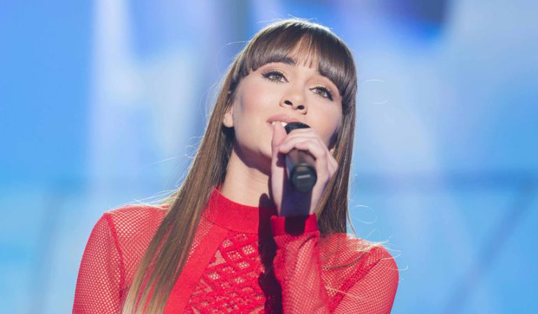 Aitana, durante una de las galas. Aitana, durante una de las galas.